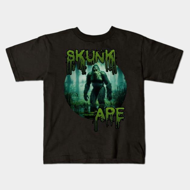 Skunk Ape Kids T-Shirt by Dead Is Not The End